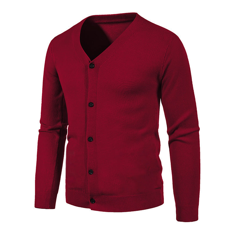 Grof casual jack met V-hals