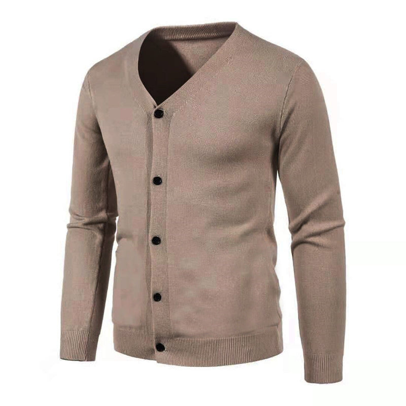 Grof casual jack met V-hals