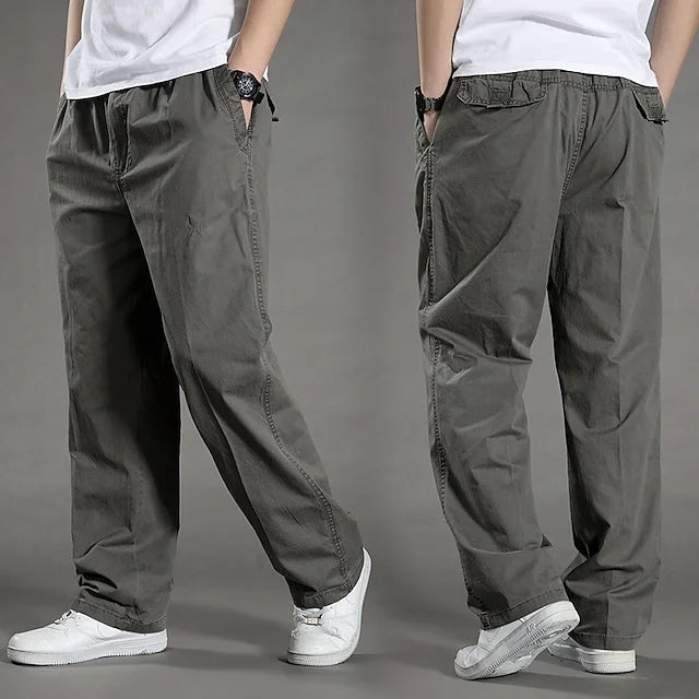 Elastische Taille Recht Heren Cargo Broek