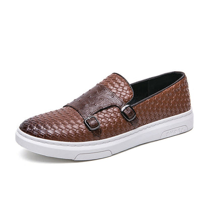 Designer lederen one-pedal loafer