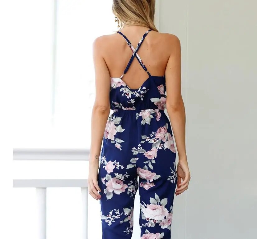 Jumpsuit zomer met bloemenprint