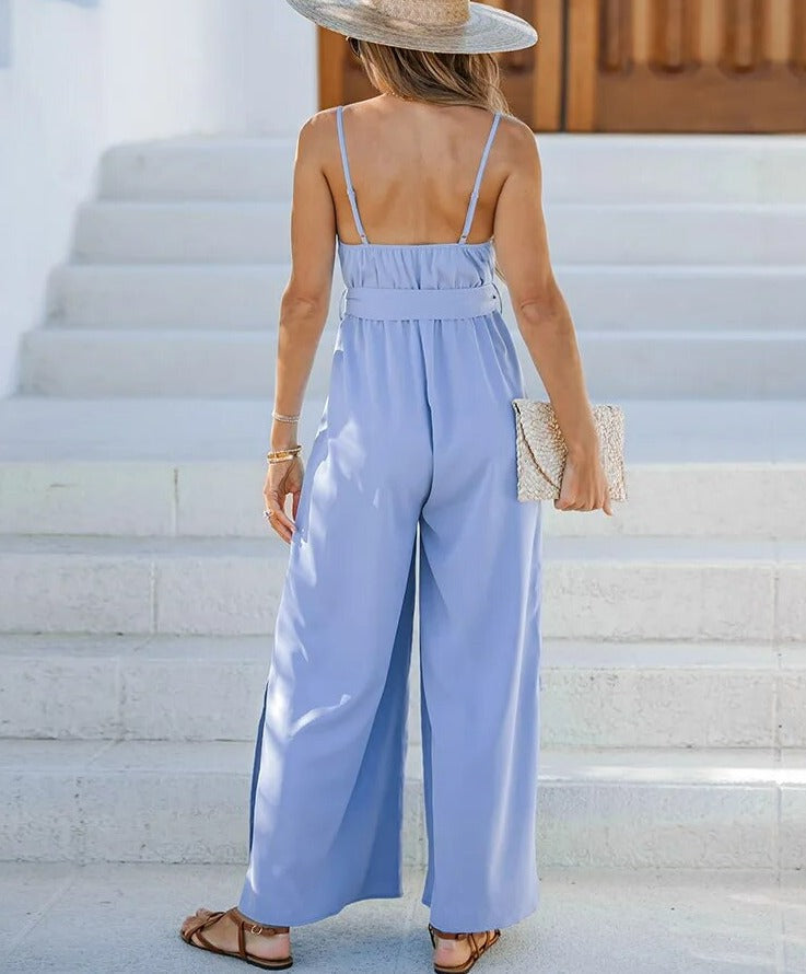 Jumpsuit met brede banden