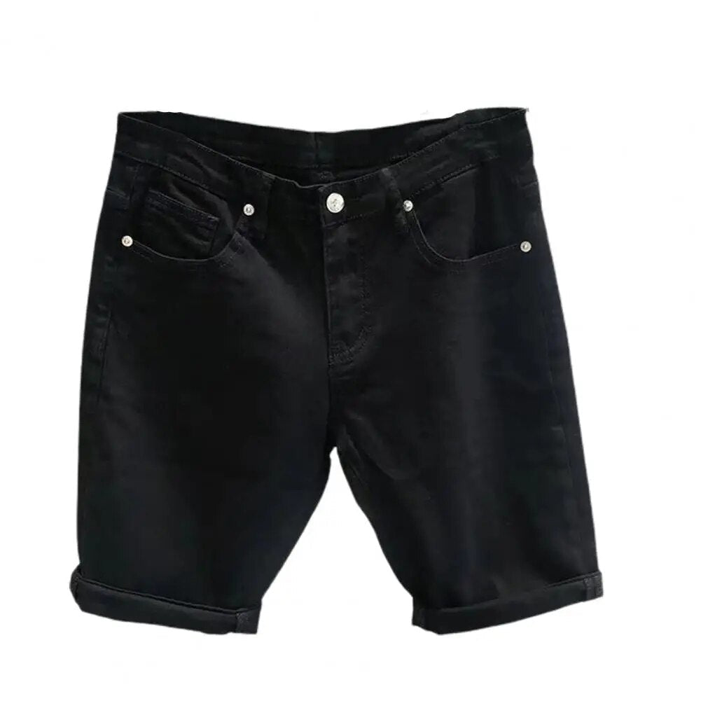 Slanke Denim Shorts voor heren