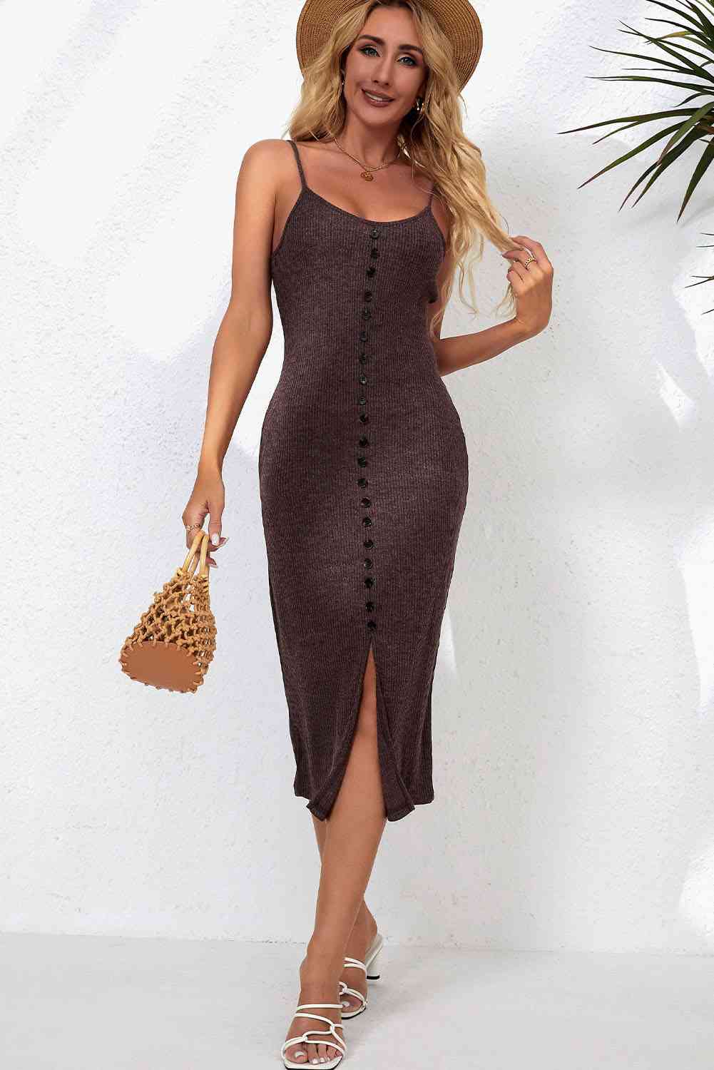 Mini jurk met decoratieve knoopsluiting