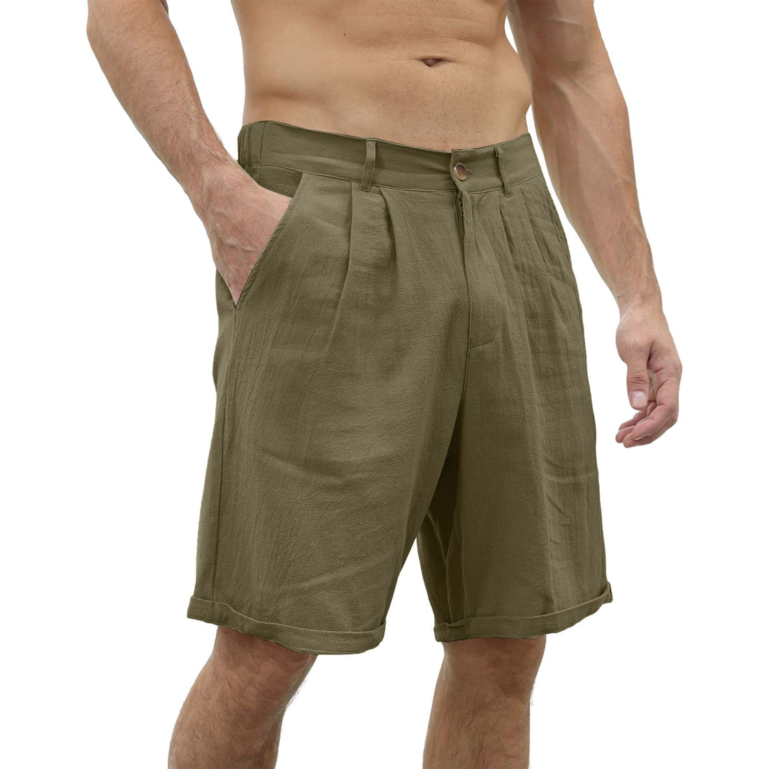 Linnen zomershorts voor mannen