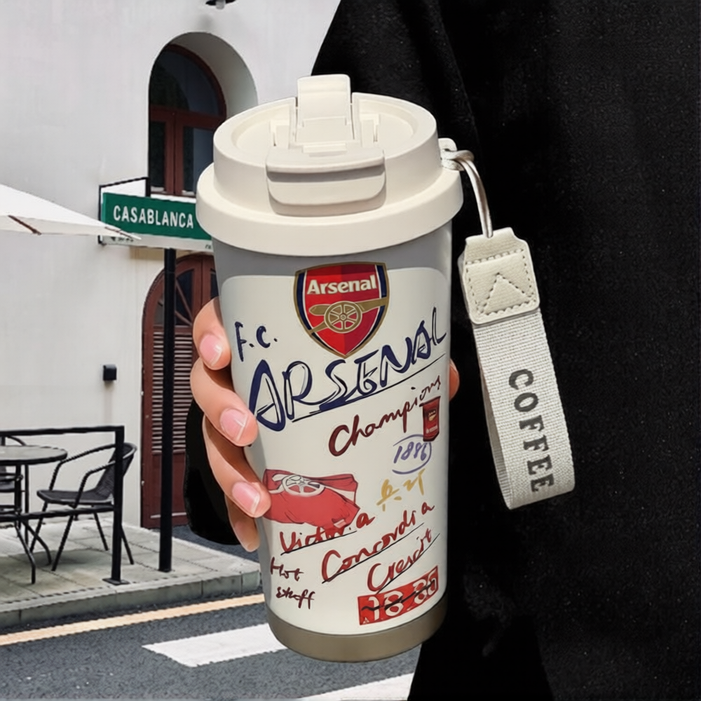 Thermosfles Arsenal - Voetbal