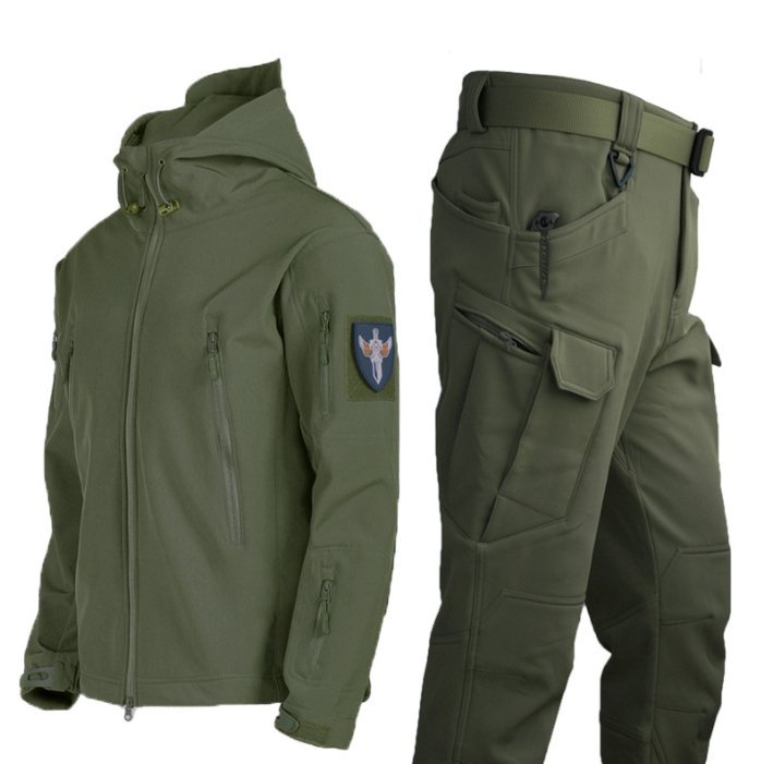 Waterdichte militaire jas en broek