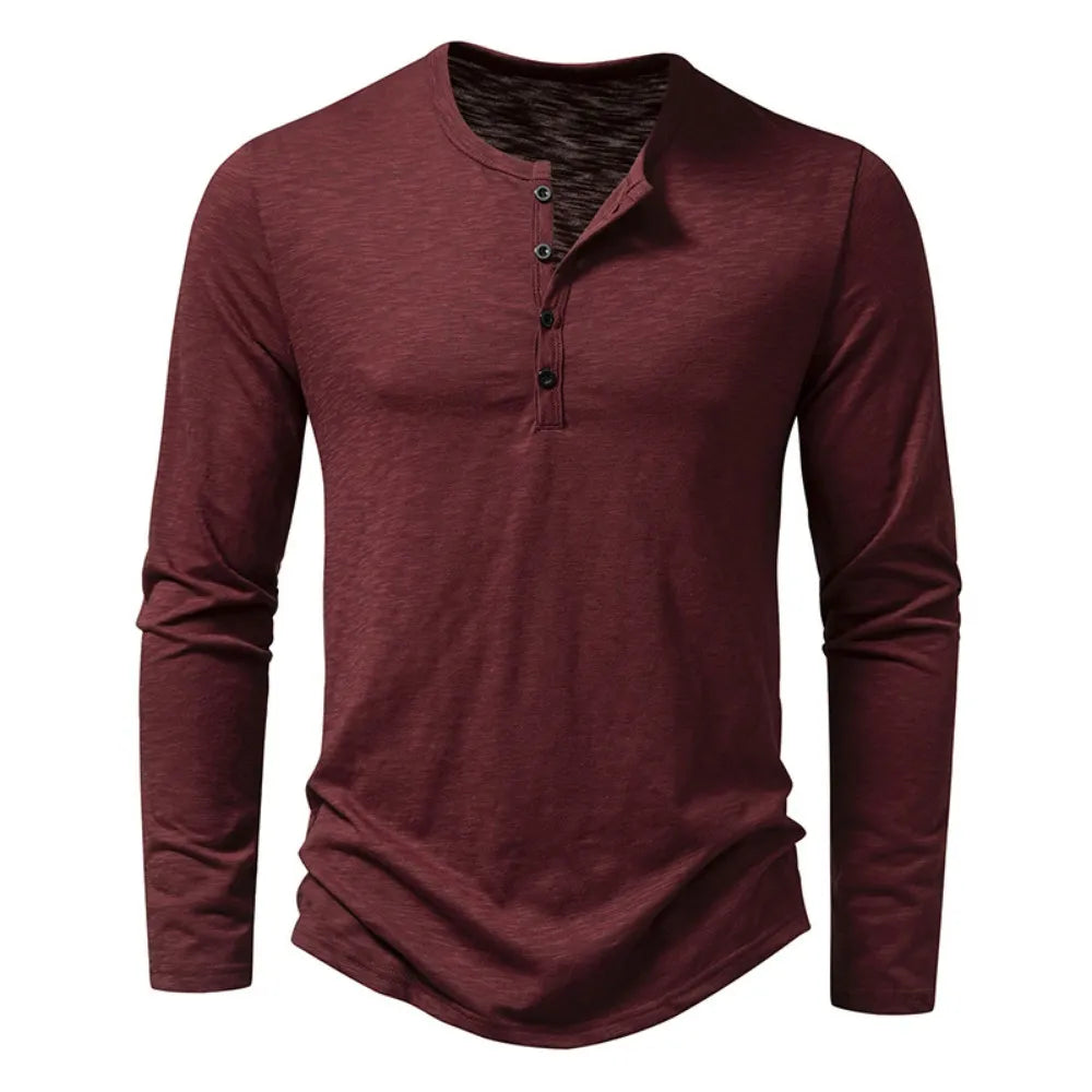 Henley shirt voor mannen