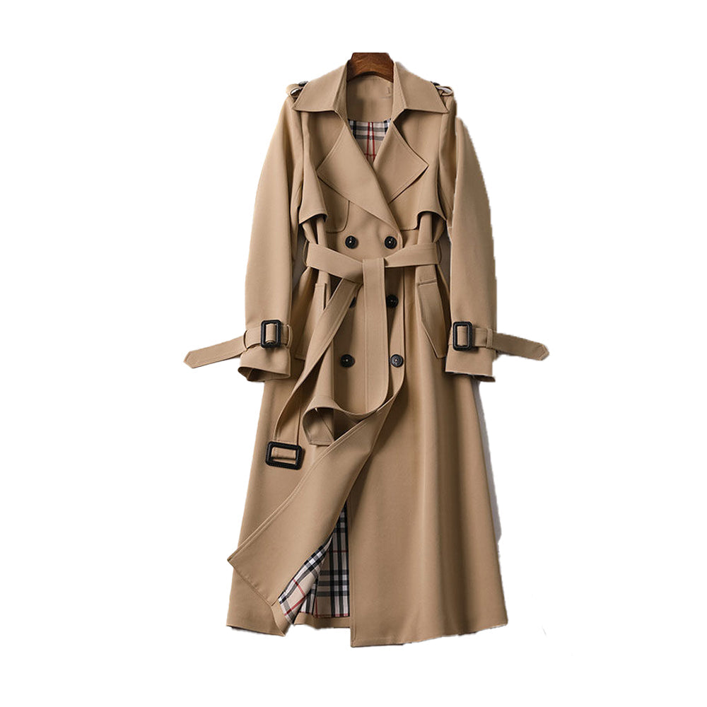 Dames Trenchcoat met dubbele knoopsluiting