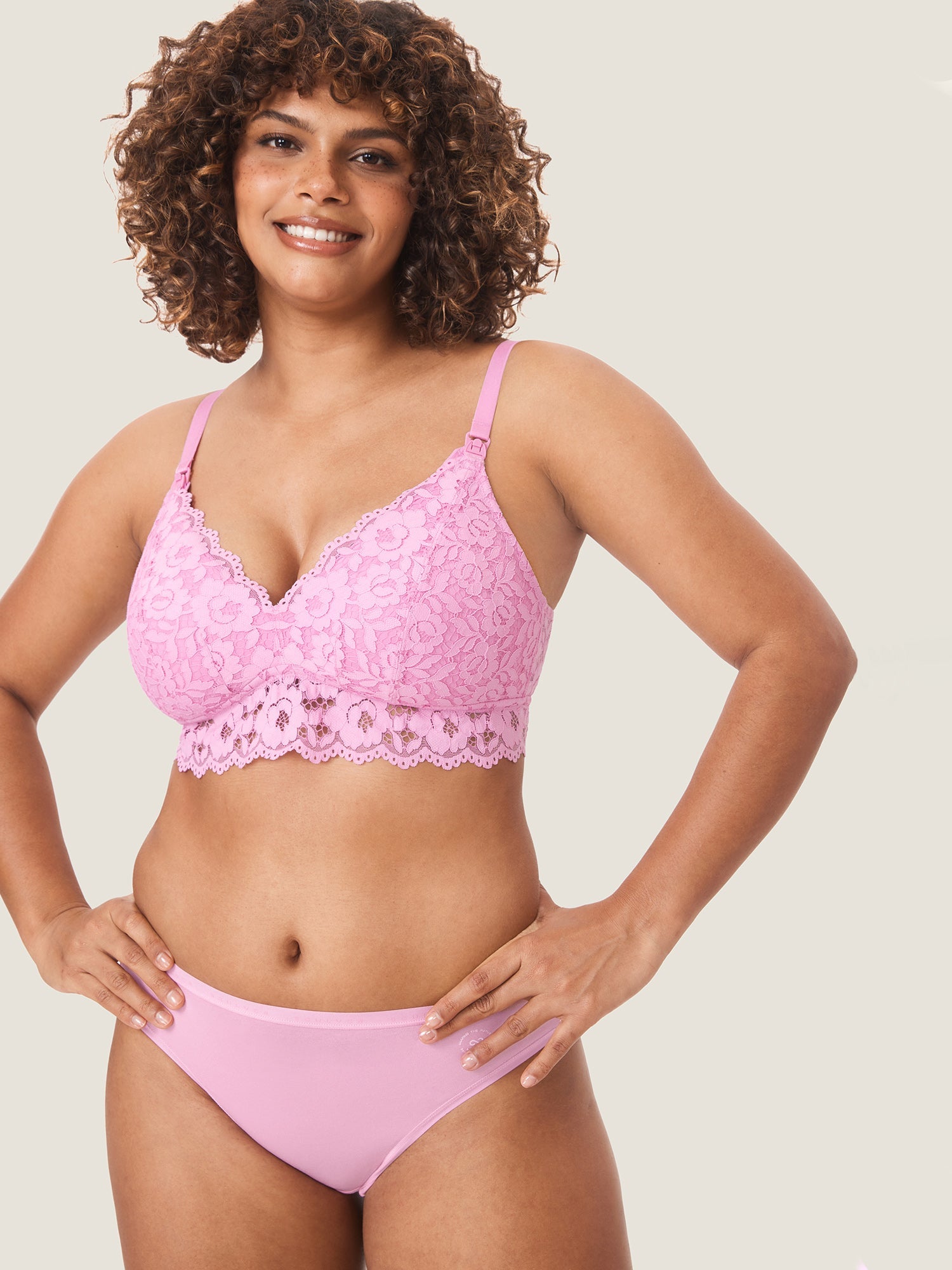 Voedingsbralette van kant met extra steun – voedings-bh zonder beugel