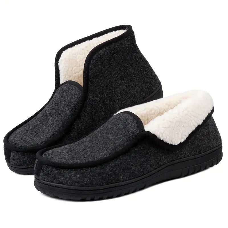 Comfortabele herenslippers met nepneus en memory foam