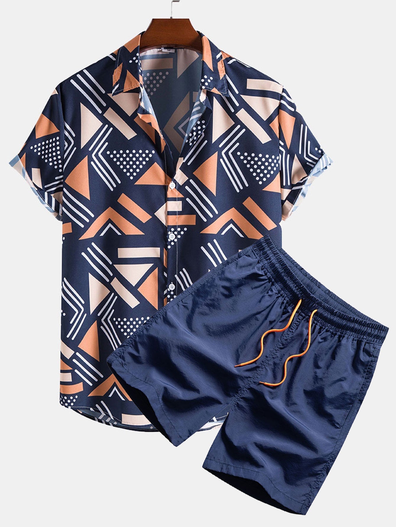 Set met geometrische print