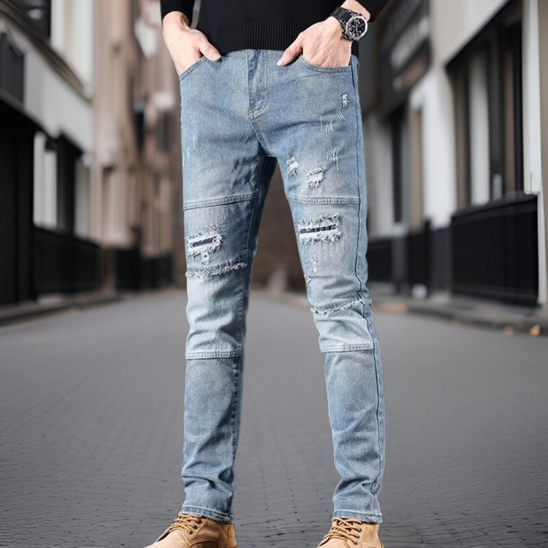 Kendrick™ - Modieuze denim broek met baleinen