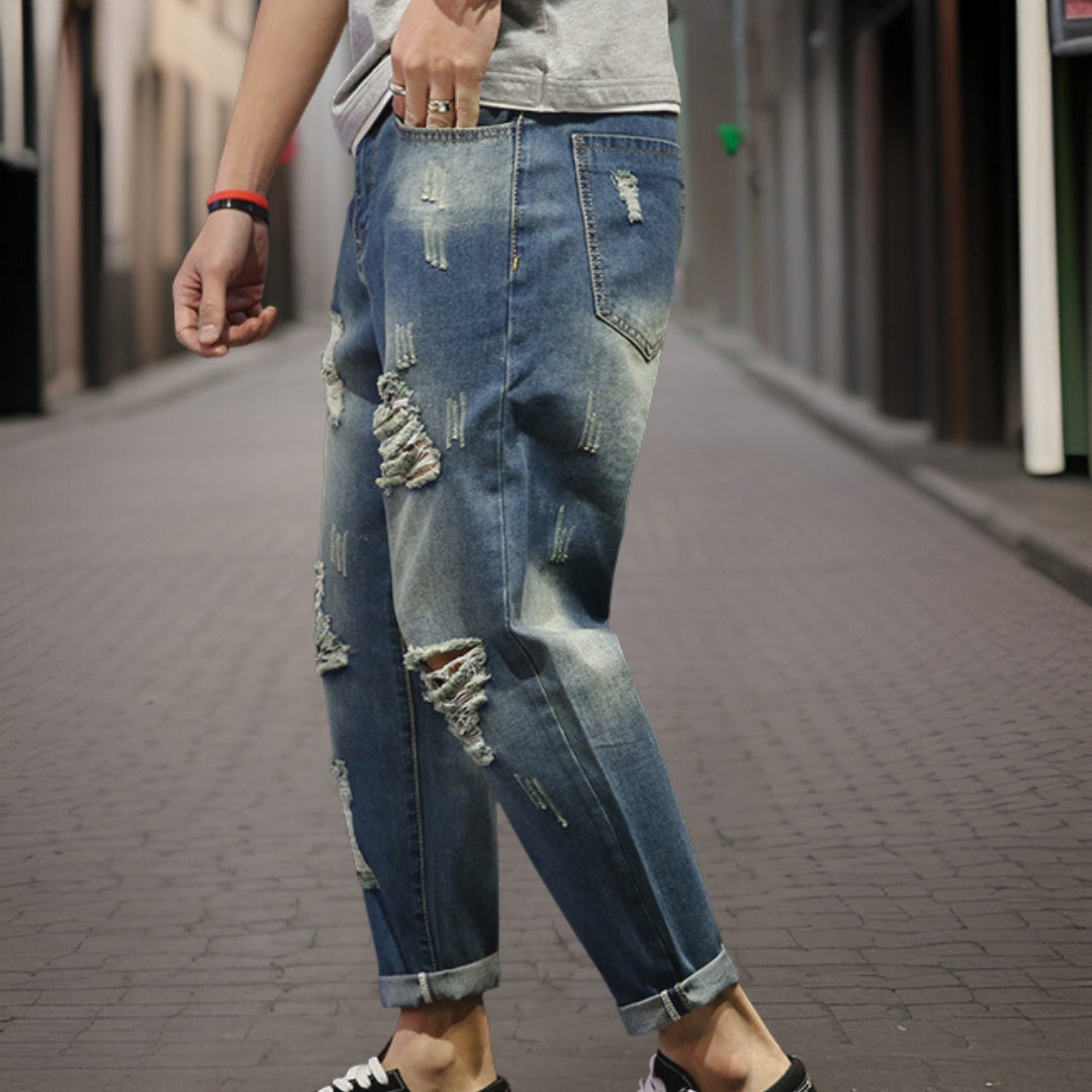 Wesley™ geribde broek van hoge kwaliteit met losse pasvorm