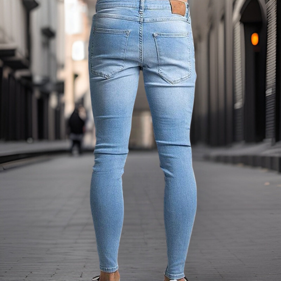 Colby™ - Modieuze denim broek met baleinen