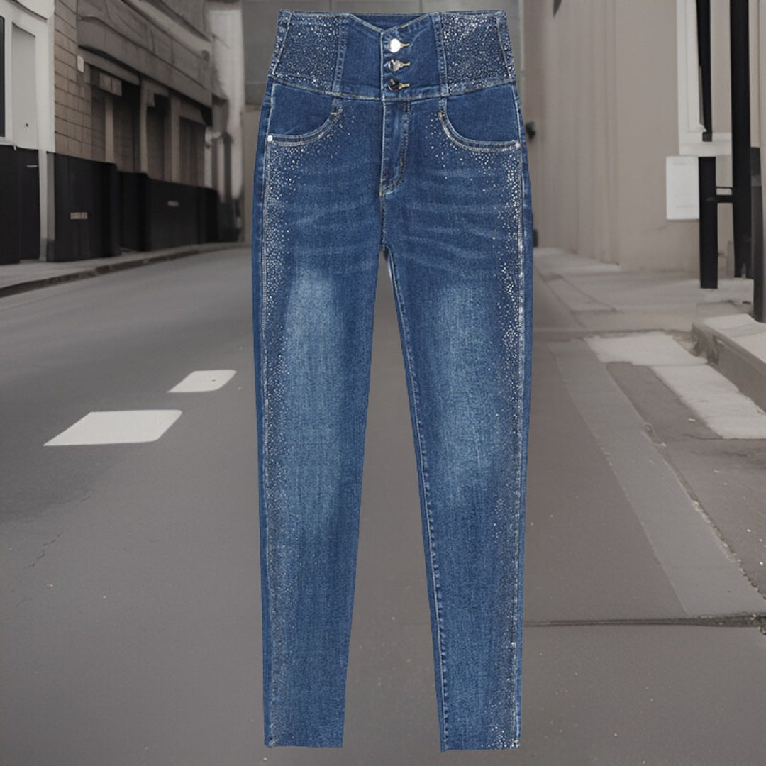 Daphne™ Elastische denim broek van hoge kwaliteit