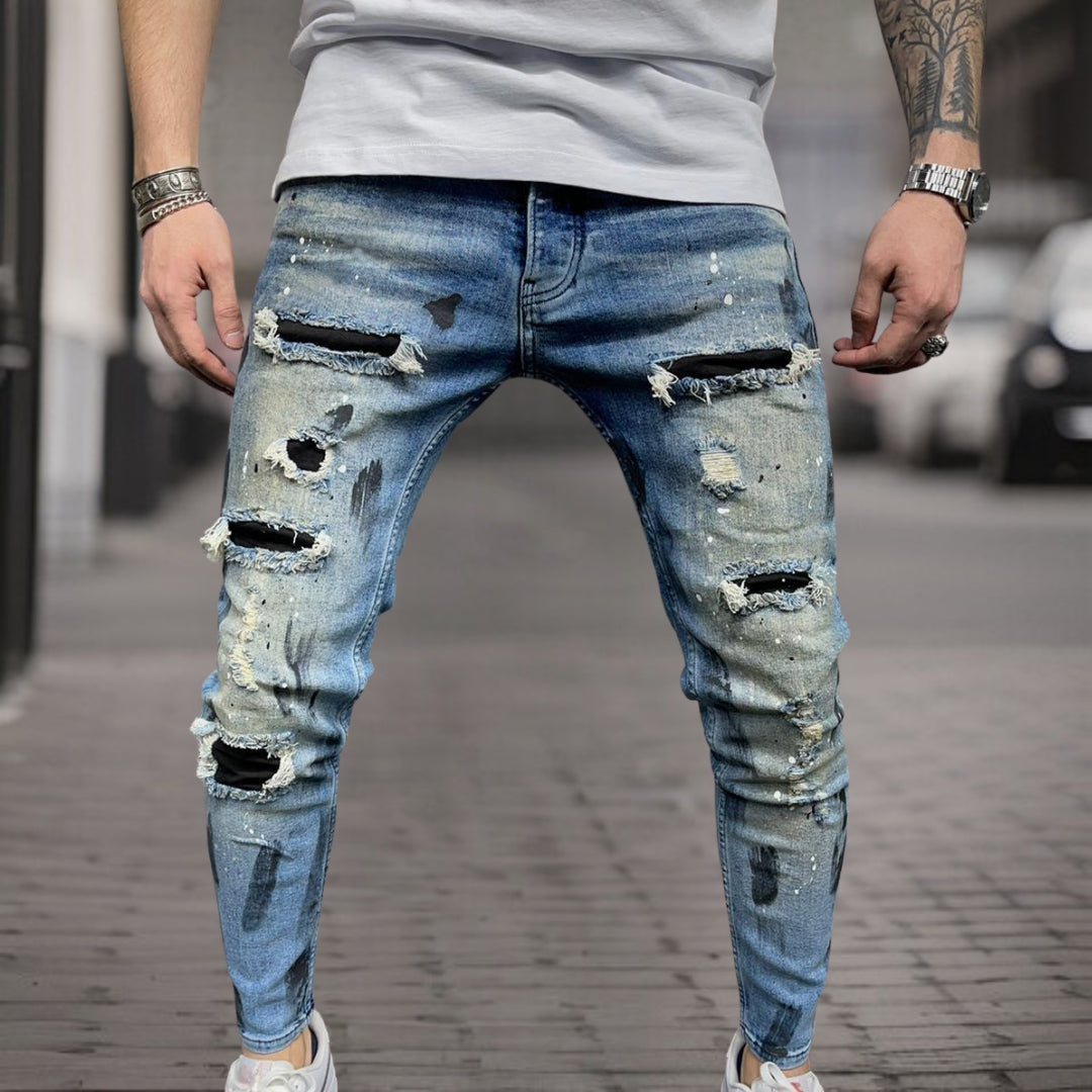 Reid™ | Hoge kwaliteit gedragen denim broek
