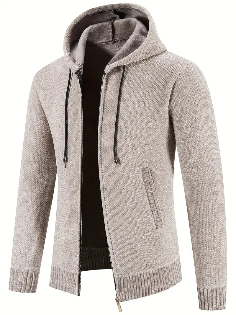 CozyKnit Pro - Fleecevest met capuchon voor heren