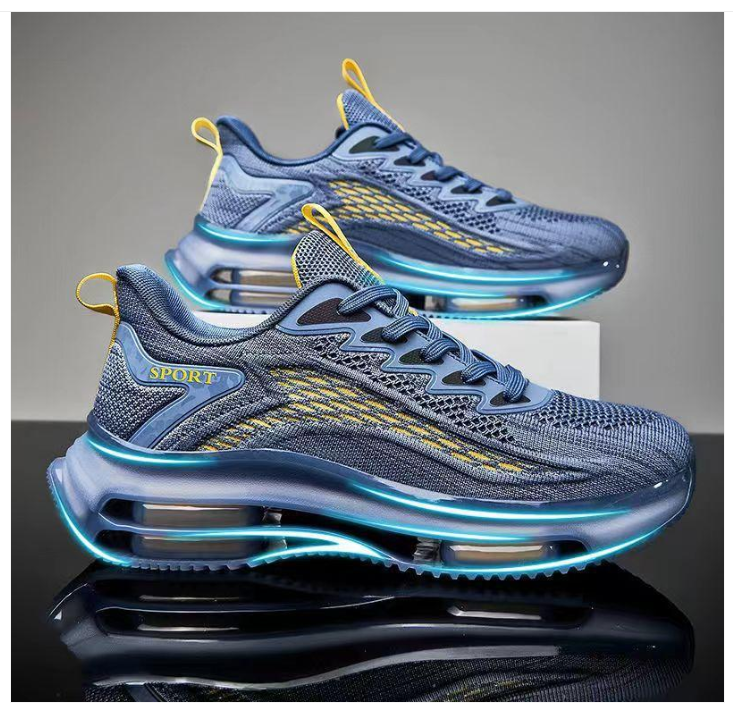 Relaxte sneakers met goed ademend vermogen en dubbele luchtdemping