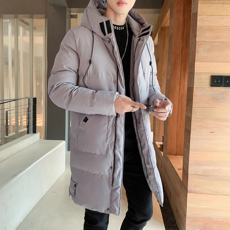 Mano - Casual jack met capuchon van verdikt winddicht katoen