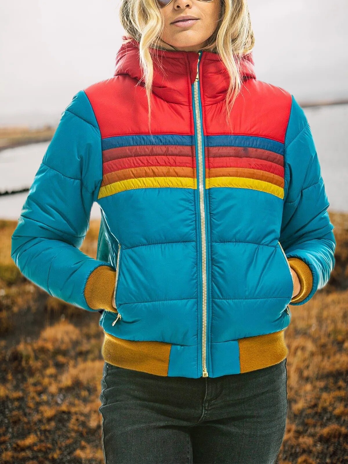 Zachte pluche winterjas