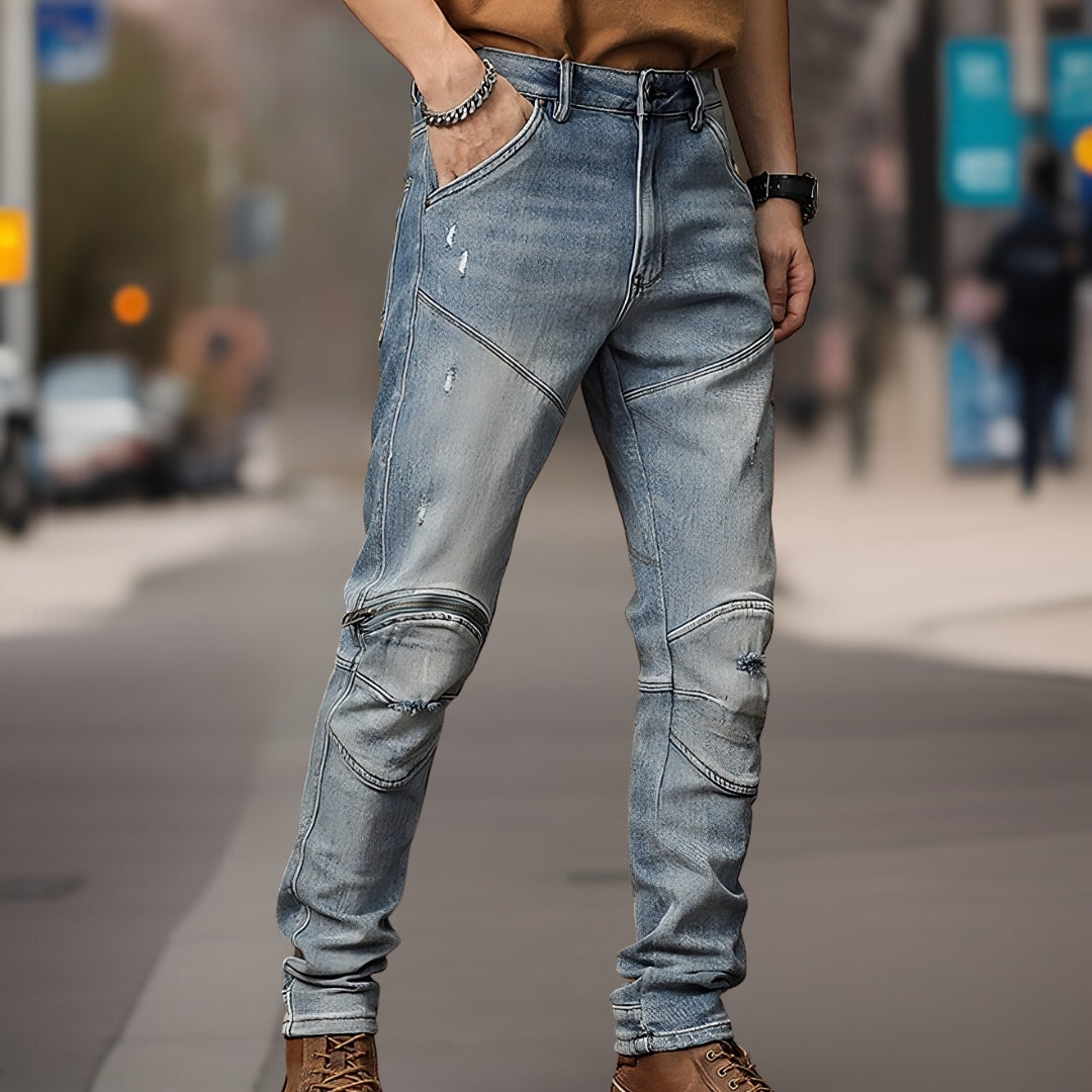 Stellan™ | Modieuze motorjeans