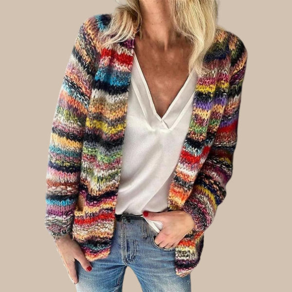 Erin™ Kleurrijk gebreid vest