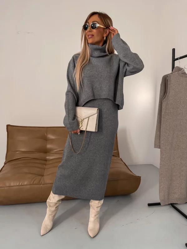 VANIKA™ | Winter breiset - midi jurk + gratis polo