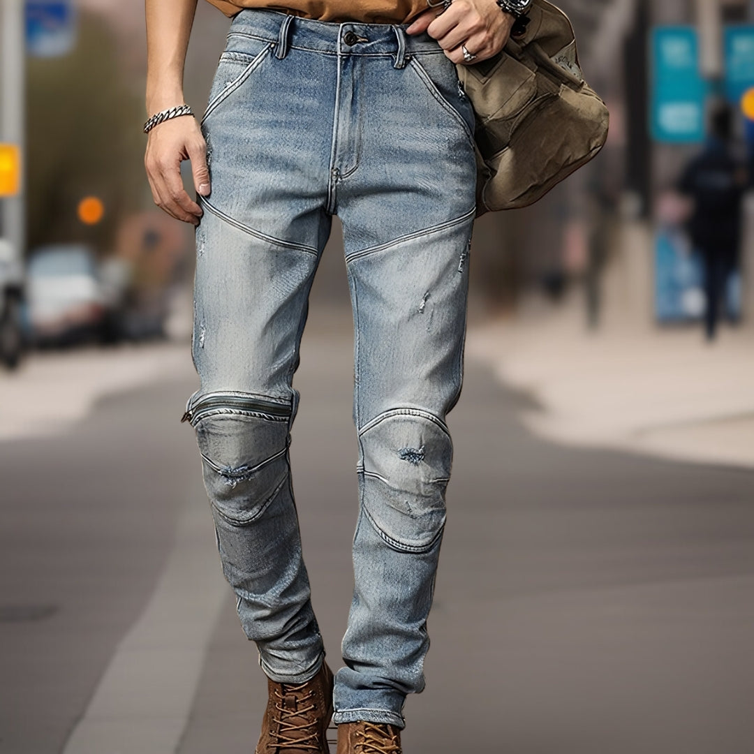 Stellan™ | Modieuze motorjeans