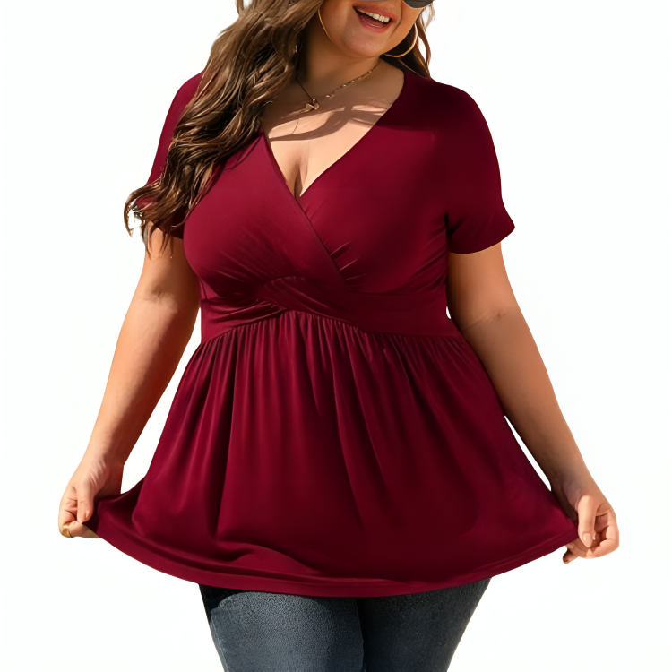 Elegante V-hals blouse voor dames