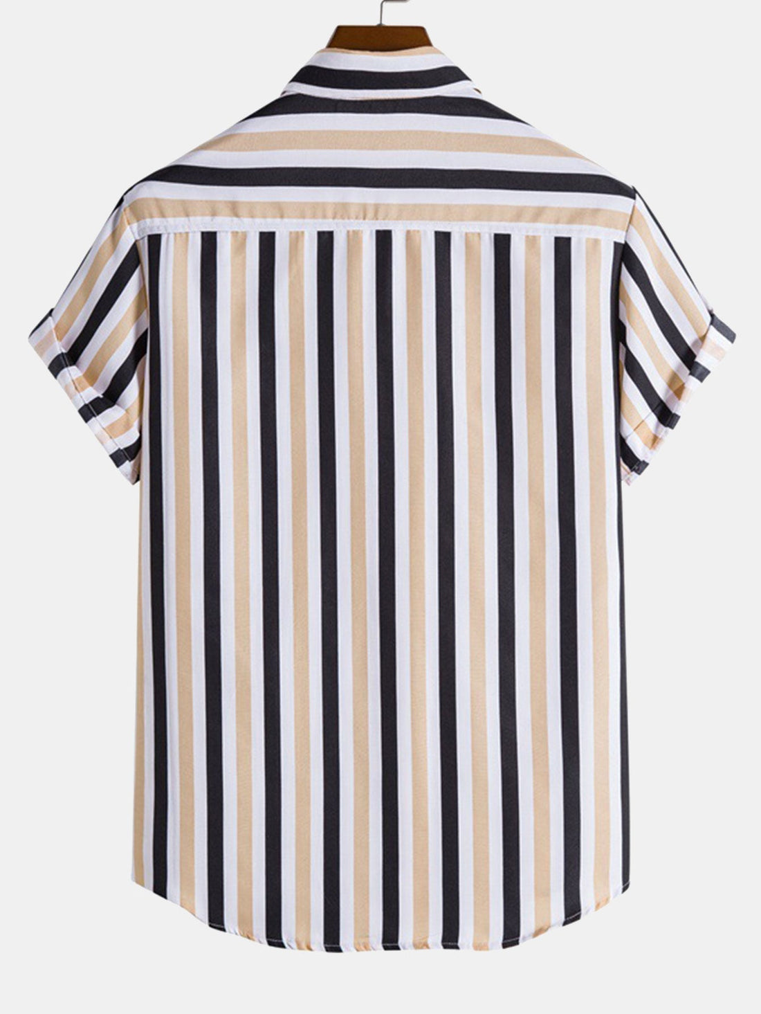 Man Gestreept Knoop Overhemd