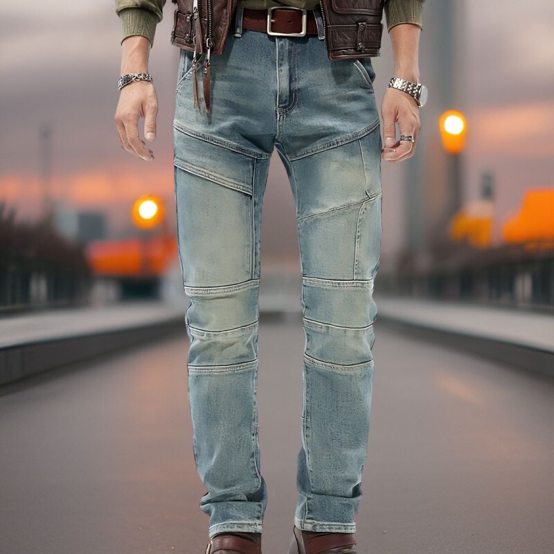 Rasmus | Modieuze motorjeans