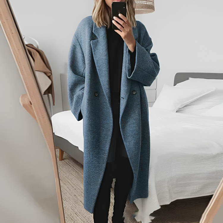 Relaxte lange jas voor dames