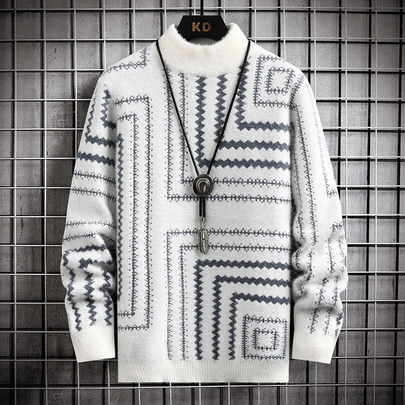 Trui met ronde hals en lange mouwen