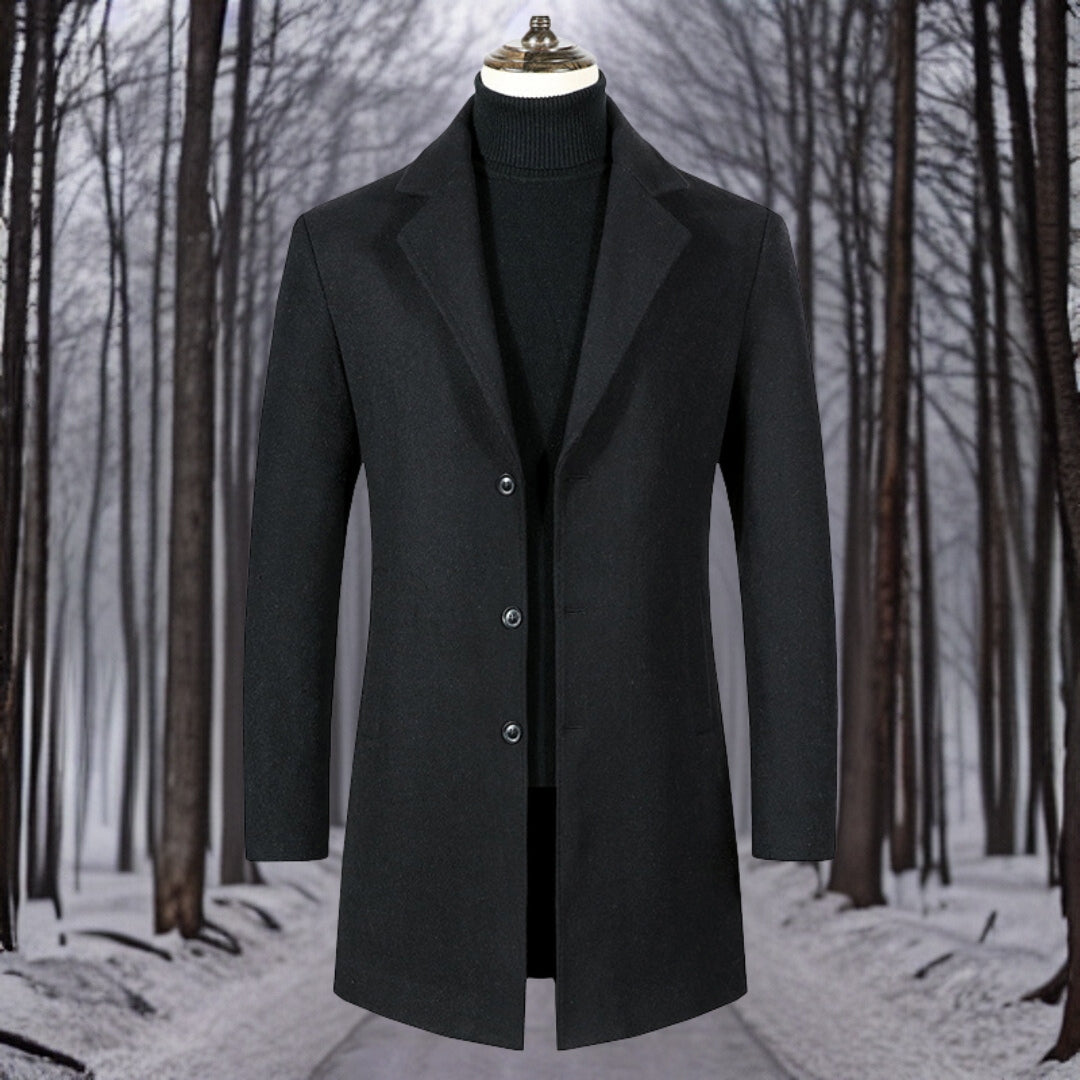 Xavier™ | Warme wollen jas van hoge kwaliteit
