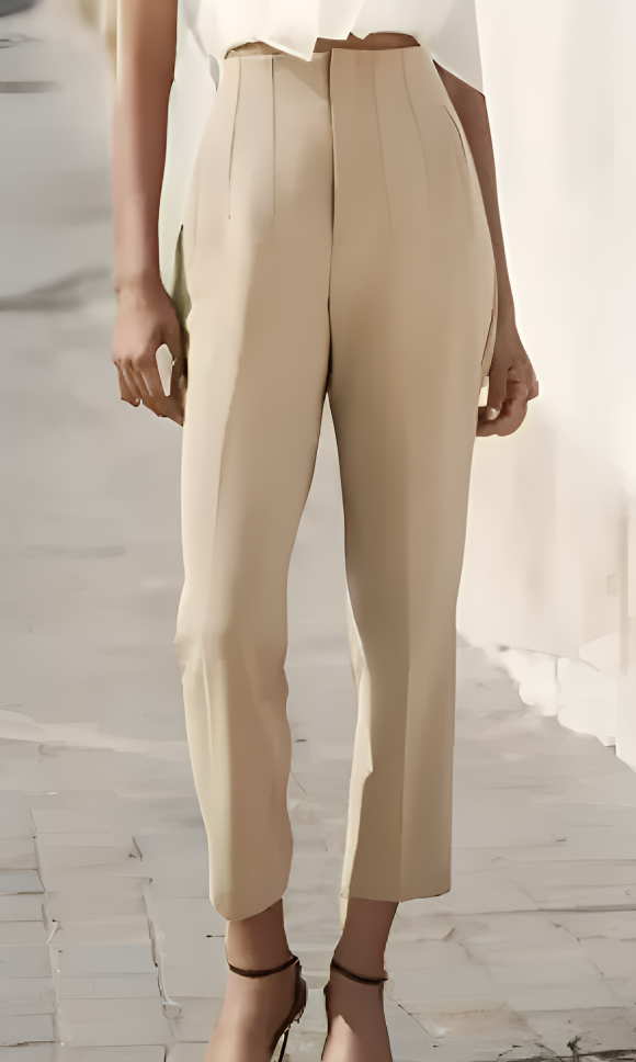 Elegante broek met hoge taille voor dames