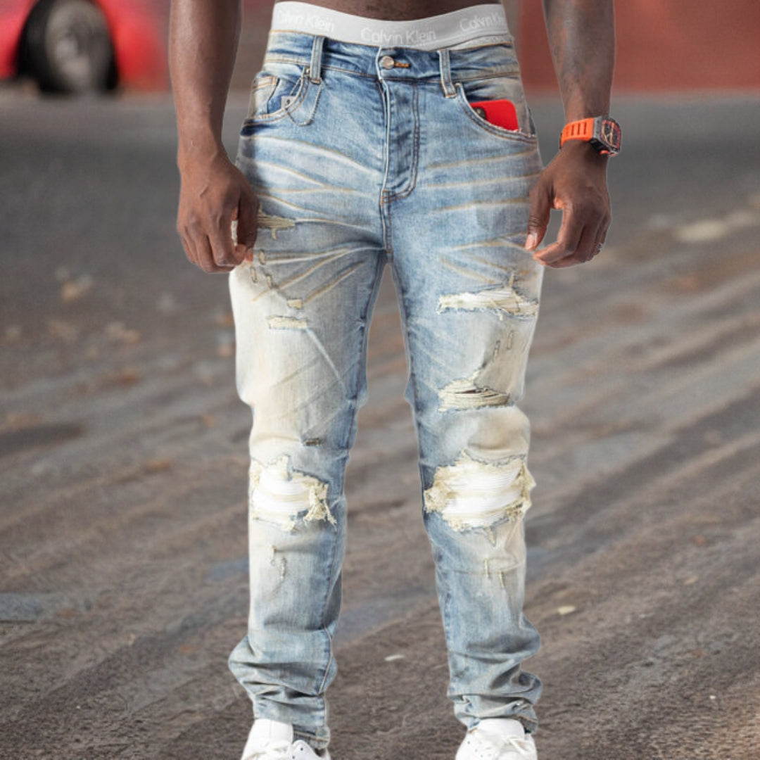 Paulus™ geribde vintage jeans van hoge kwaliteit