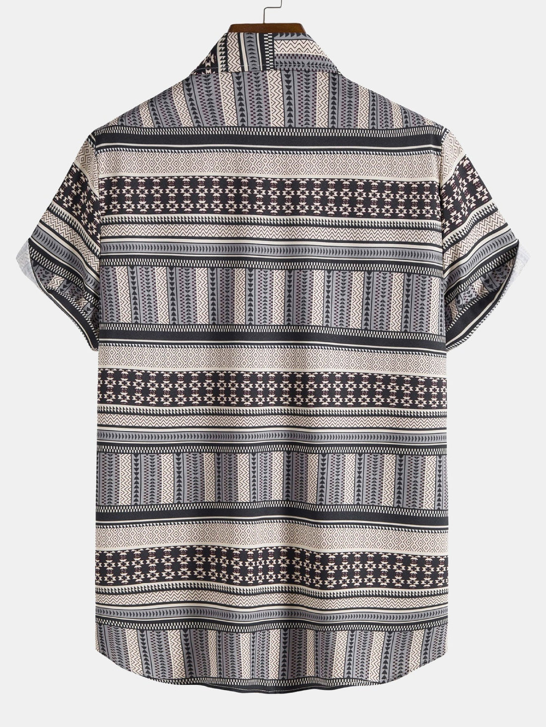 Aztec Print Knoop Overhemd