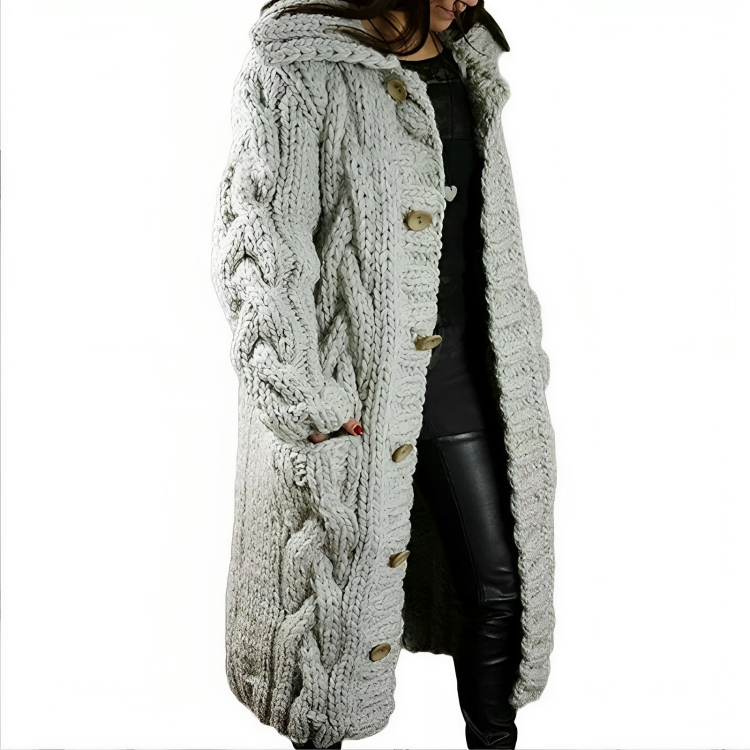 Gebreid oversized vest voor dames