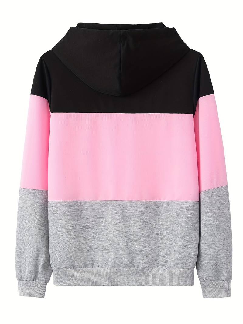 Colour block hoodie voor dames