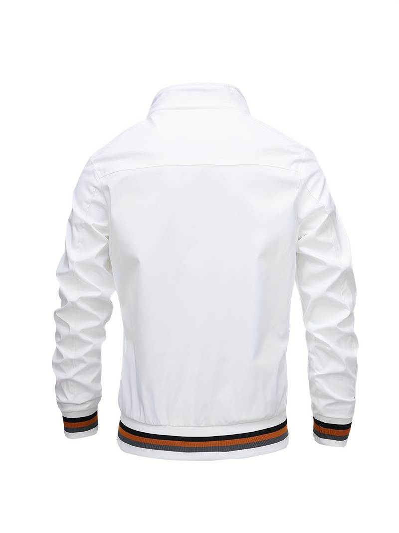 Bomberjack met gestreepte boorden