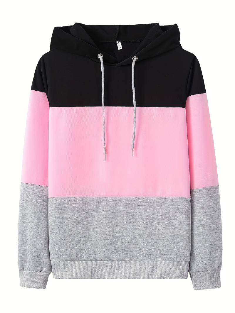 Colour block hoodie voor dames