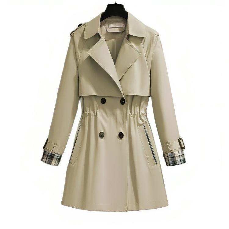 Halflange trenchcoatjurk voor vrouwen