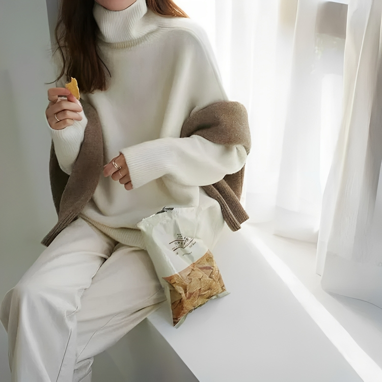 Los gebreide wintertrui voor dames