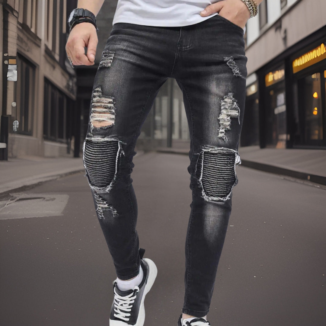 Kaden™ Slanke gescheurde broek van hoge kwaliteit