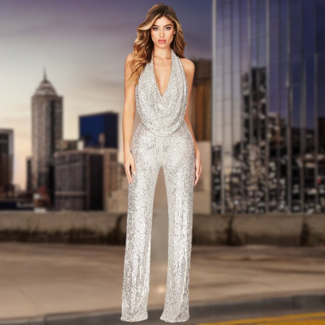 Bertha™ Modieuze jumpsuit met pailletten