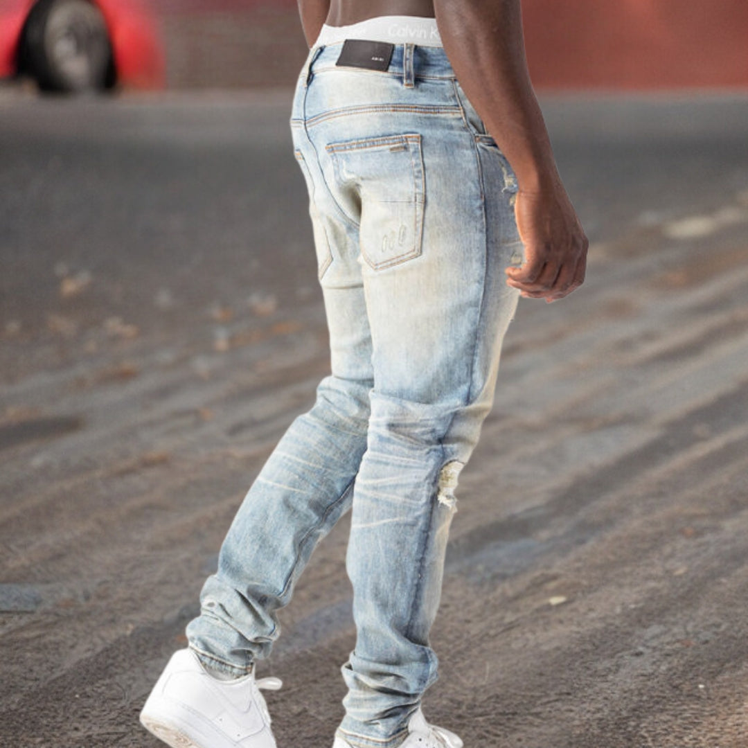 Paulus™ geribde vintage jeans van hoge kwaliteit