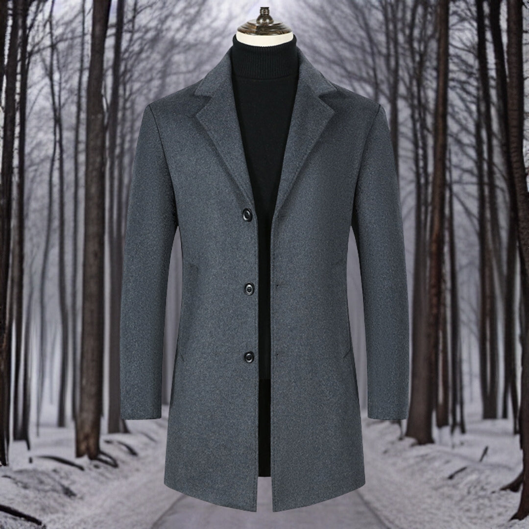Xavier™ | Warme wollen jas van hoge kwaliteit