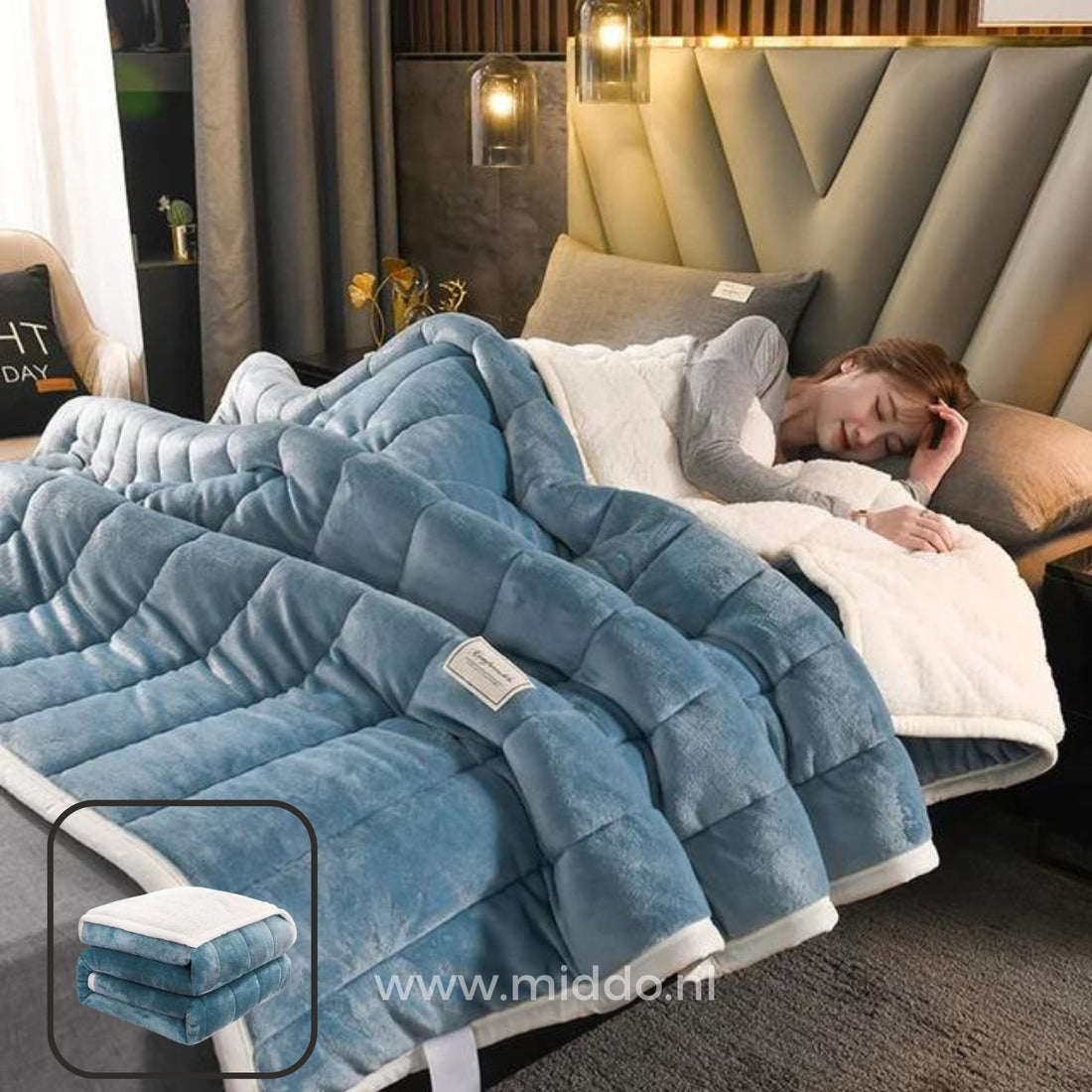 HugSoft™ Dromerige wollen knuffelzachte deken