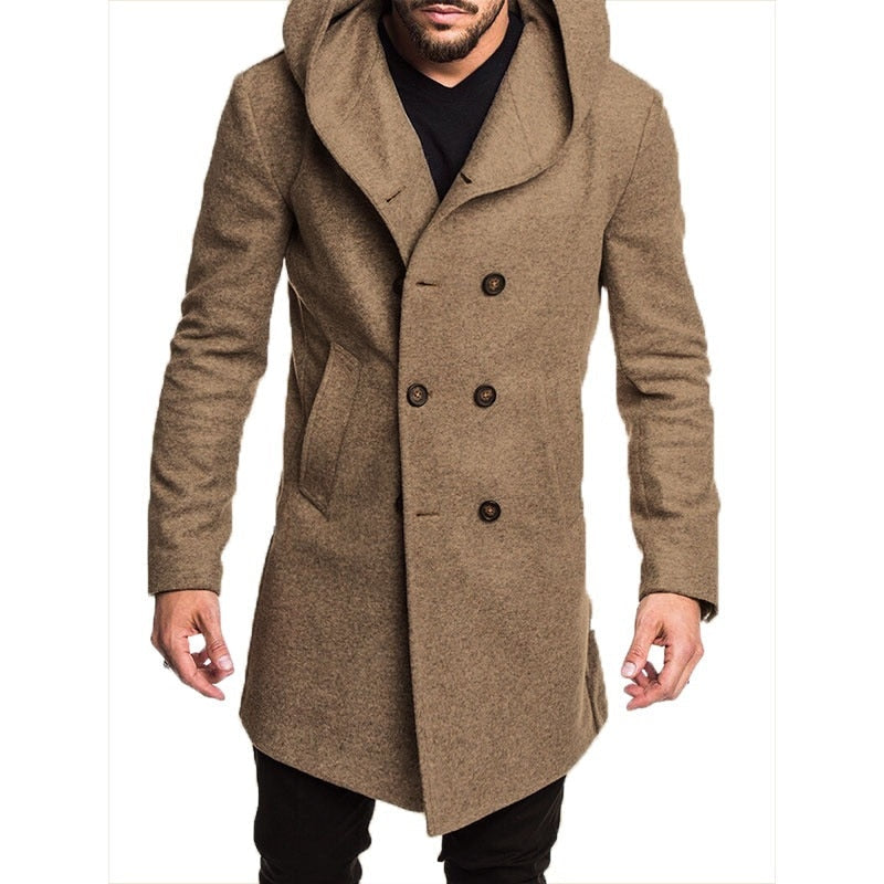 Trenchcoat met capuchon